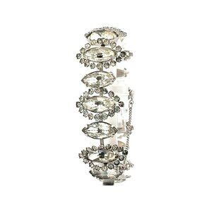 VTG Estate Weiss Silver Tone & Clear Rhinestone 6 ¾" Bracelet! 56